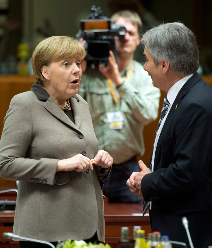 Канцлер Германии Ангела Меркель и канцлер Австрии Вернер Файман