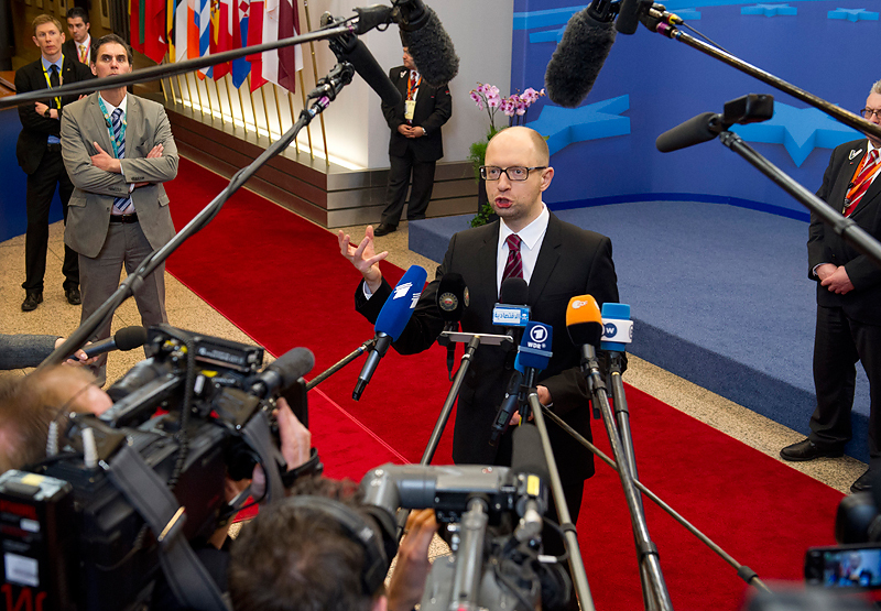 Украинский премьер-министр Арсения Яценюк