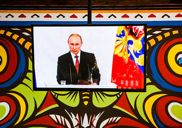Речь президента России была окрашена национальными мотивами