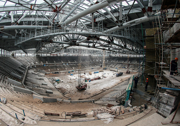 Домашняя арена «Спартака» (на фото) обойдется в расчете на одного зрителя дороже, чем стадион Emirates в Лондоне