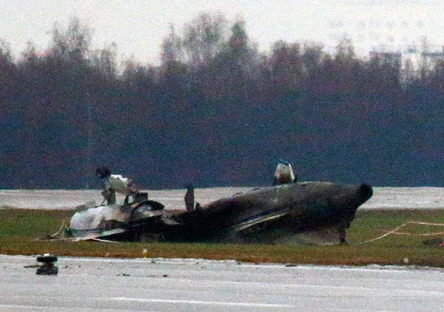 После столкновения со снегоуборщиком бизнес-джет де Маржери разрушился и сгорел