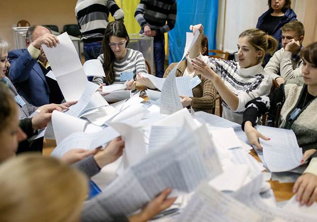 Подсчет голосов на выборах в Раду