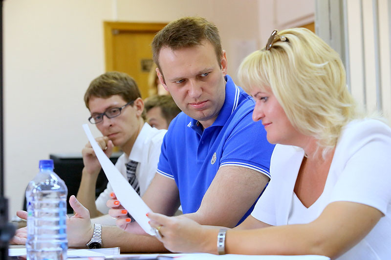 Алексей Навальный и  адвокат Ольга Михайлова
