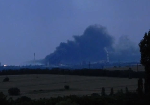 "Прайм" и "Подробности" публикуют любительскую видеозапись пожара, размещенную на YouTube