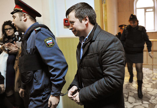 Константин Лебедев в здании Басманного суда