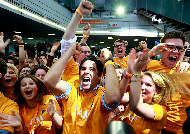 Сторонники Ангелы Меркель