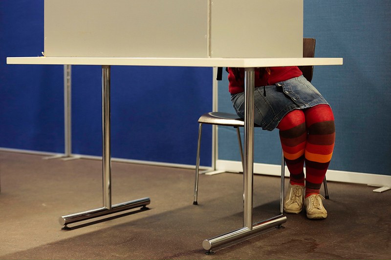 Избирательный участок в Берлине