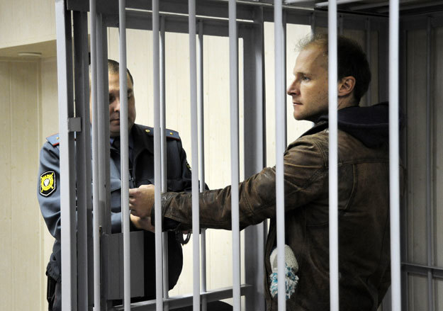 Фотокорреспондент Денис Синяков в суде.