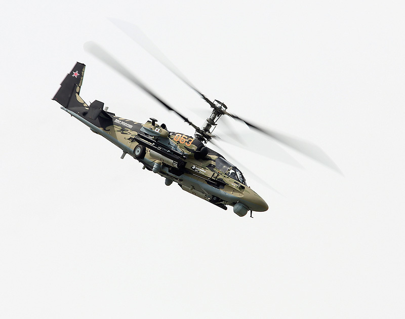 Выступление вертолета КА-52 "Аллигатор"