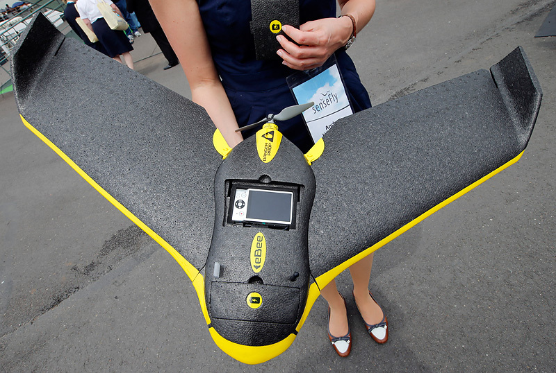 Дрон компании «Пэррот» под названием Ebee для фото и видео съемки