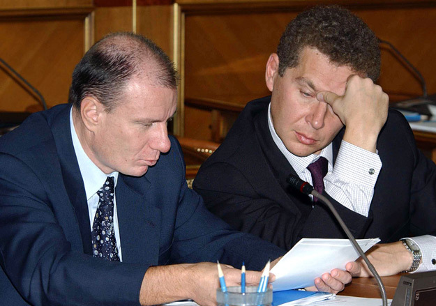 Бизнесмены Александр Мамут и Владимир Потанин