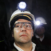 Дмитрий Медведев в шахте «Листвяжная»