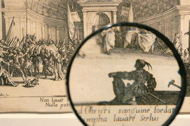 На малоформатном листе Жак Калло изображал массовые сцены