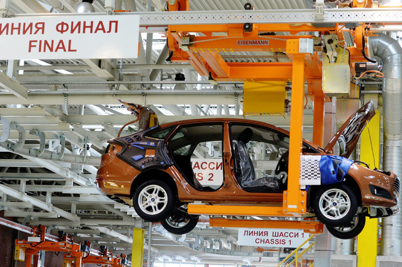 В среду на заводе Ford Sollers в Набережных Челнах началось производство седана и хетчбэка Ford Fiesta
