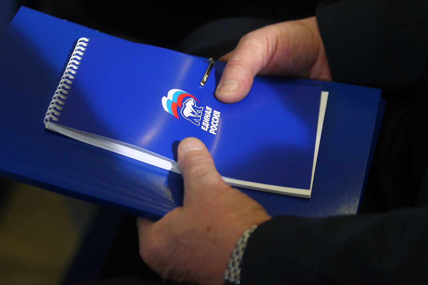 Кандидат говорит, что в региональном отделении партии казус с символикой «Единой России» объясняют технической ошибкой