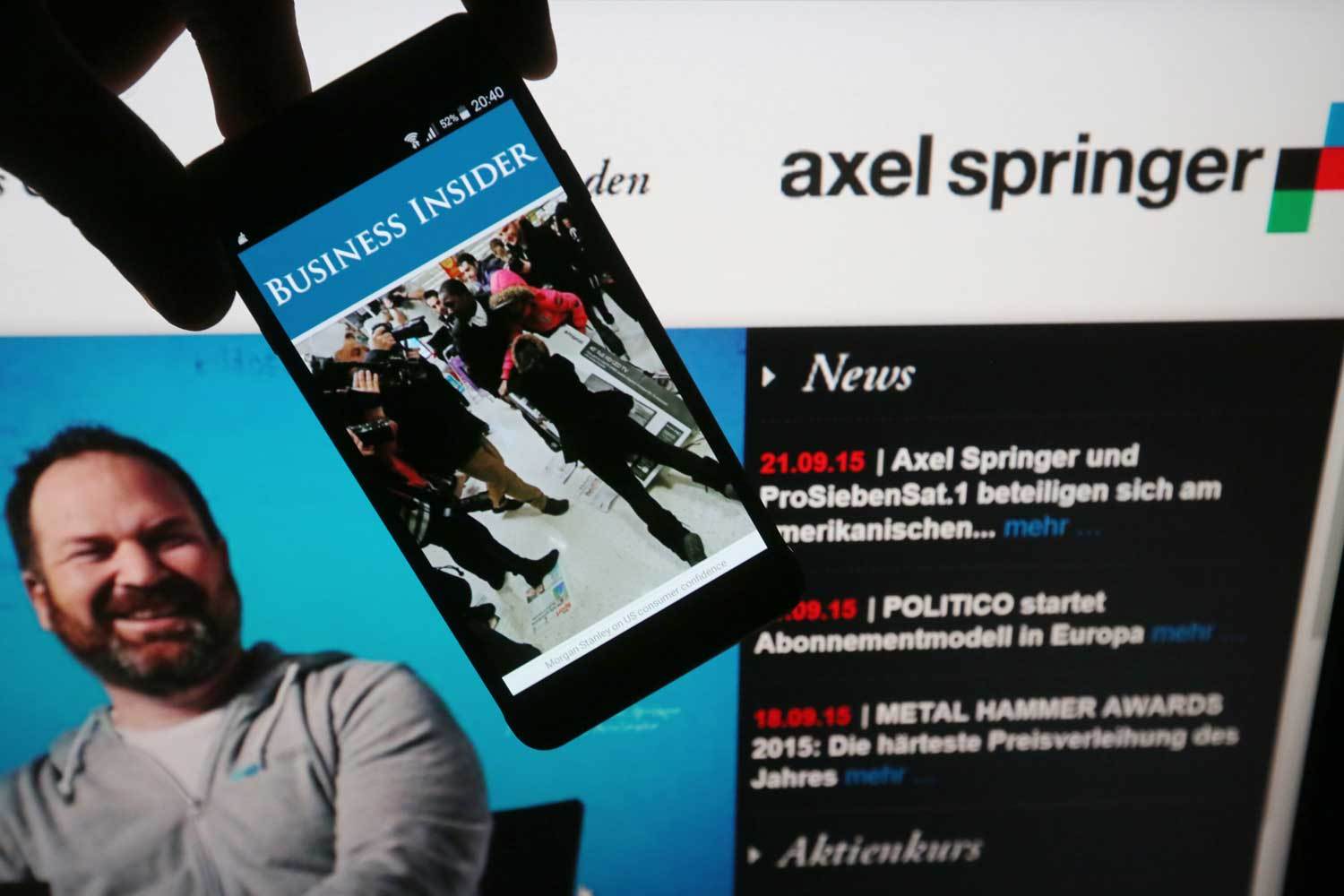 Гендиректор Axel Springer Матиас Дёпфнер объясняет приобретение Business Insider желанием издательского дома увеличить присутствие на рынке цифровых СМИ