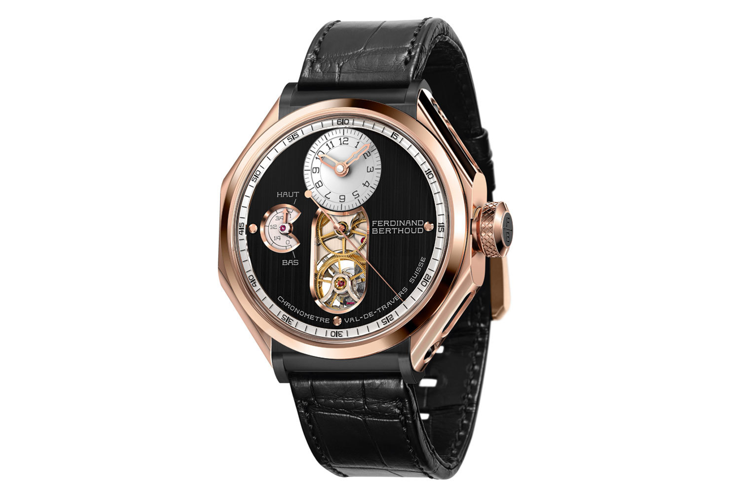 Хронометр FB 1 в корпусе из розового золота