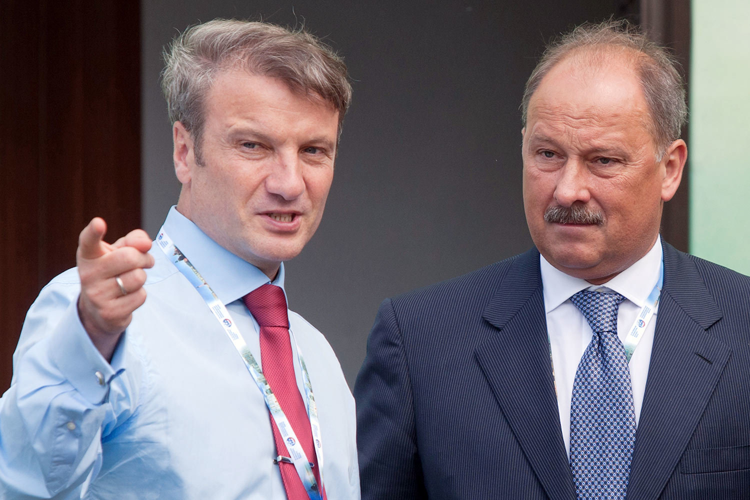 Президент Сбербанка Герман Греф и председатель ВЭБа Владимир Дмитриев