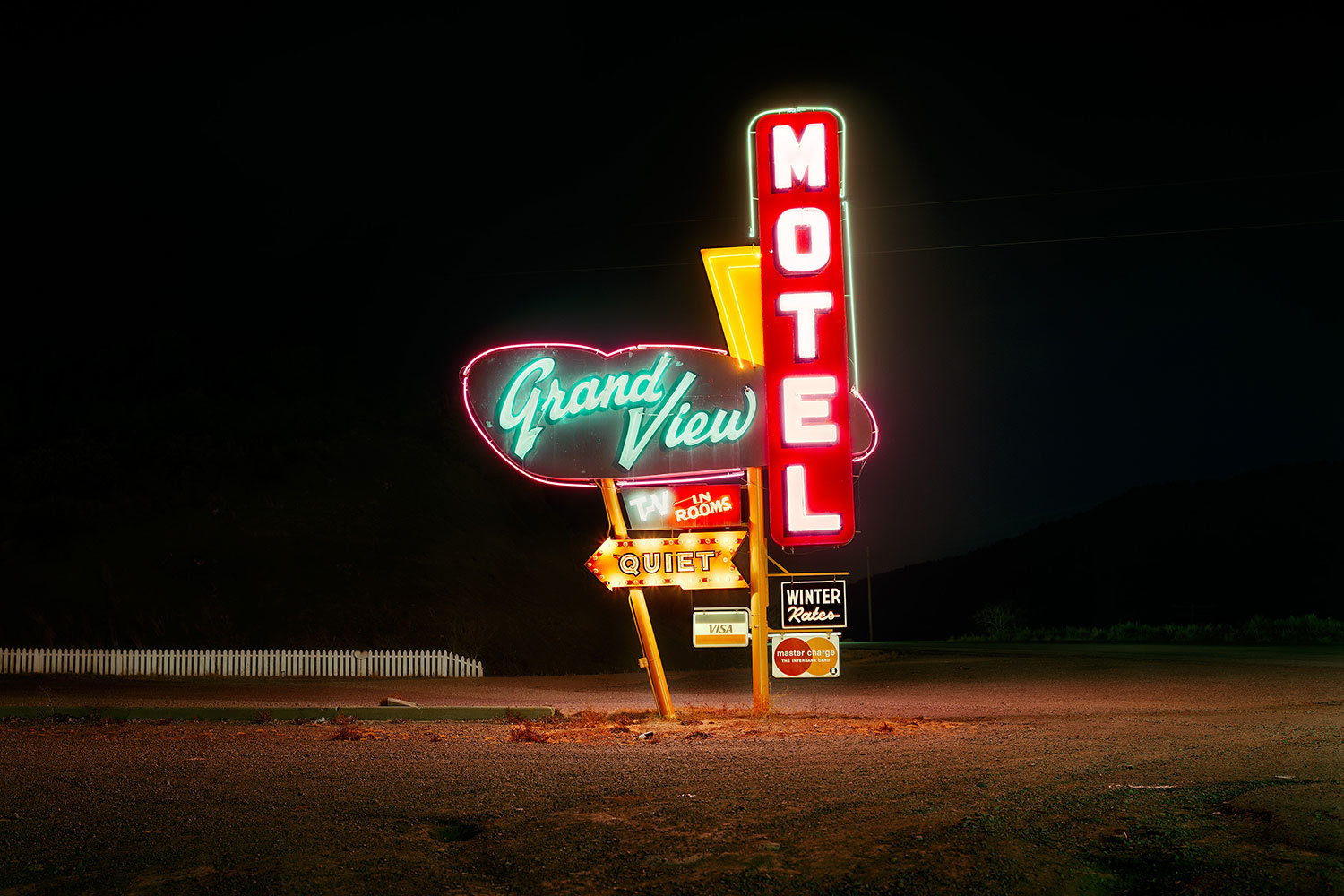 Стив Фитч. Мотель «Гранд Вью», 85-е шоссе, Ратон, Нью-Мексико. 1980