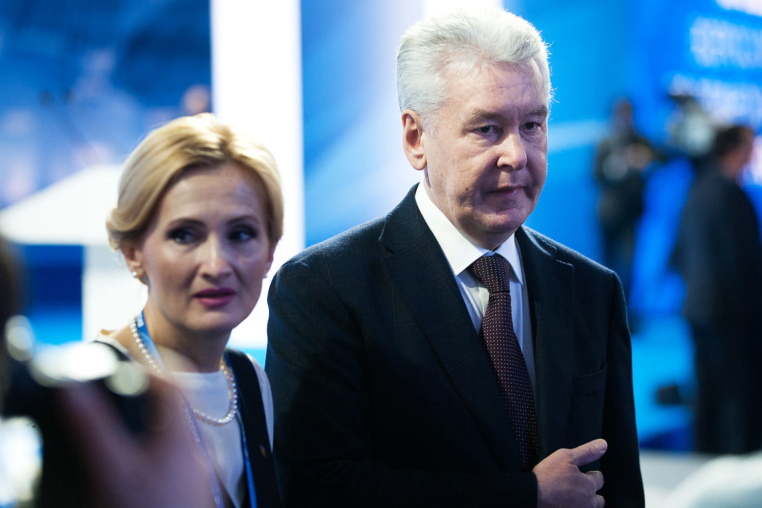 Депутат Ирина Яровая и мэр Москвы Сергей Собянин
