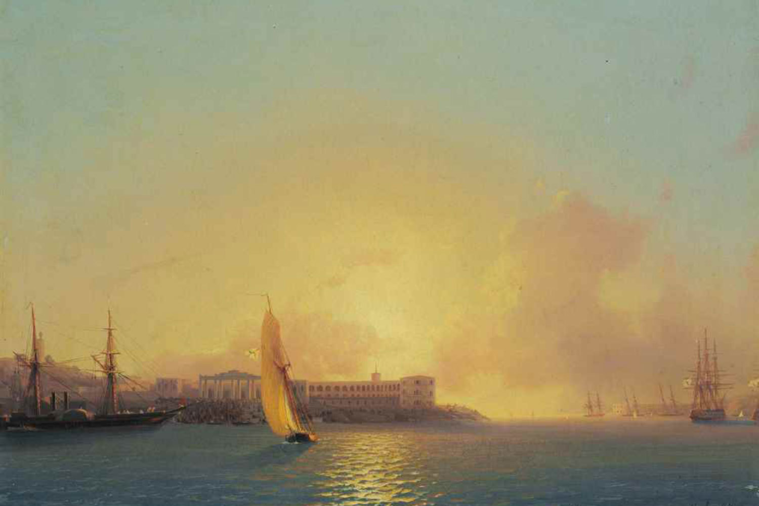 Пейзаж Ивана Айвазовского «Графская пристань, Севастополь», проданный за 209 000 фунтов при эстимейте в 80 до 120 000 фунтов