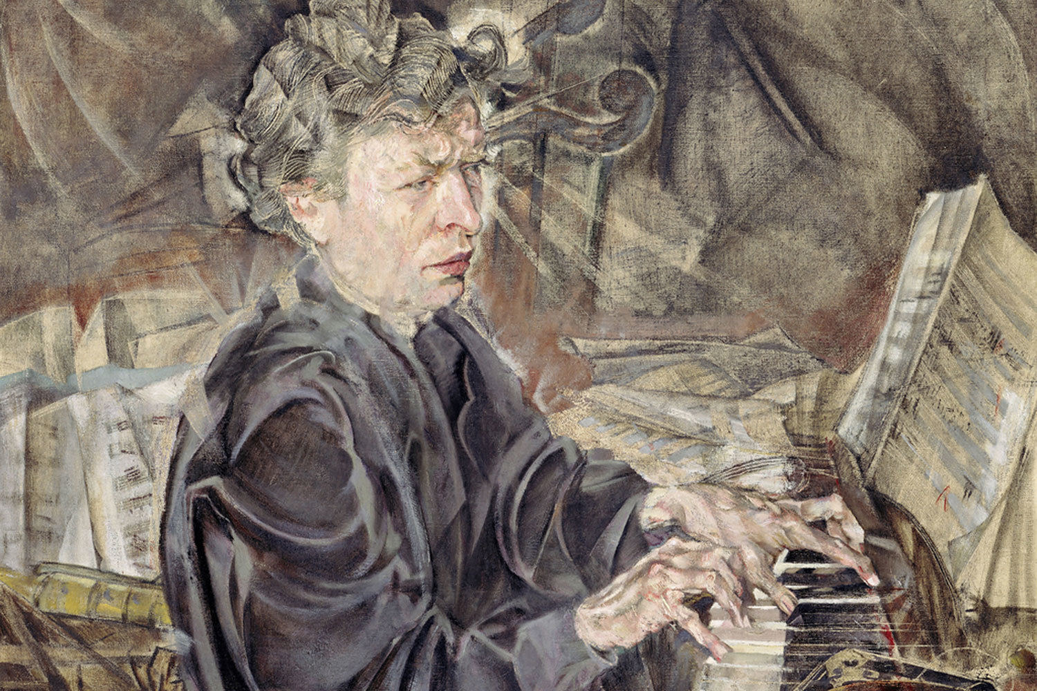 Ферруччо Бузони на портрете кисти Макса Оппенгеймера