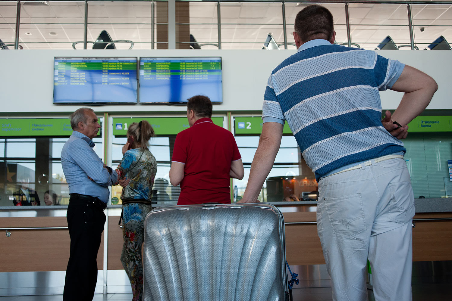 Ожидающие вылета в Москву в аэропорту Нижнекамска