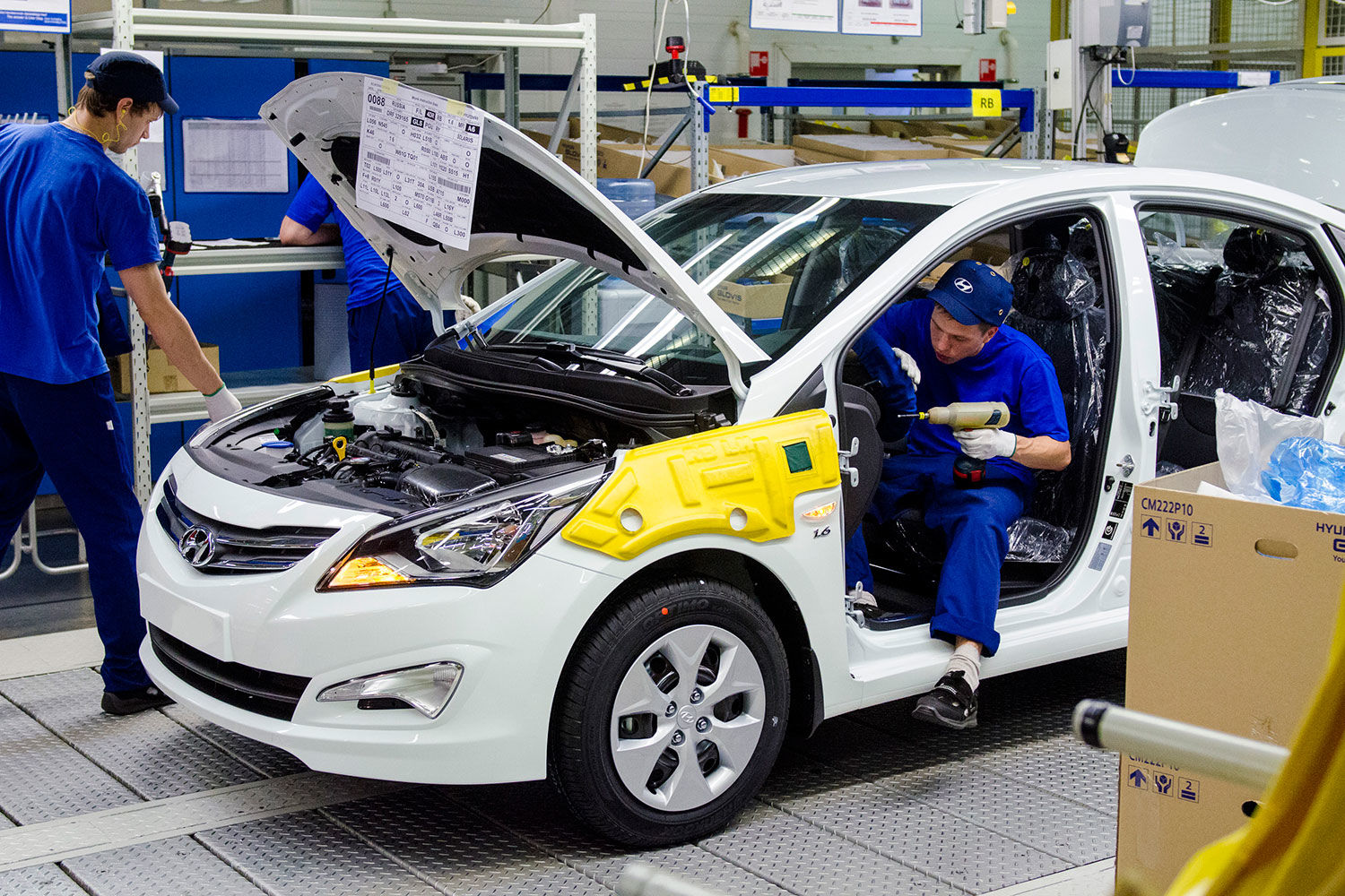 За полгода выпуск на заводе Hyundai вырос на 17% 