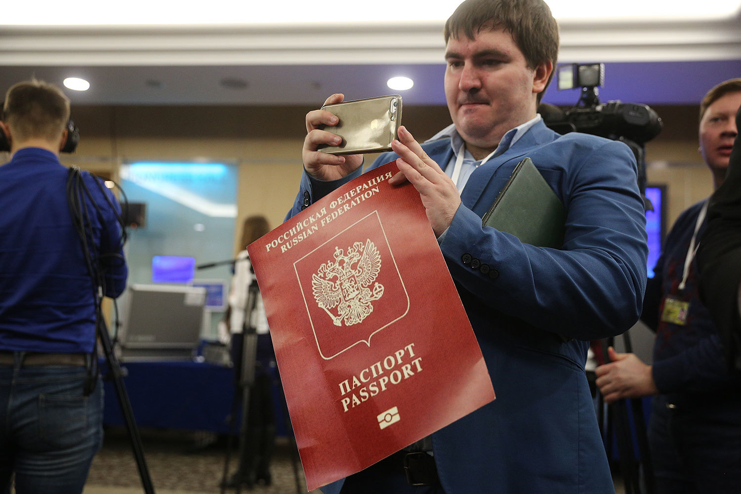 Журналисты на пресс-конференции