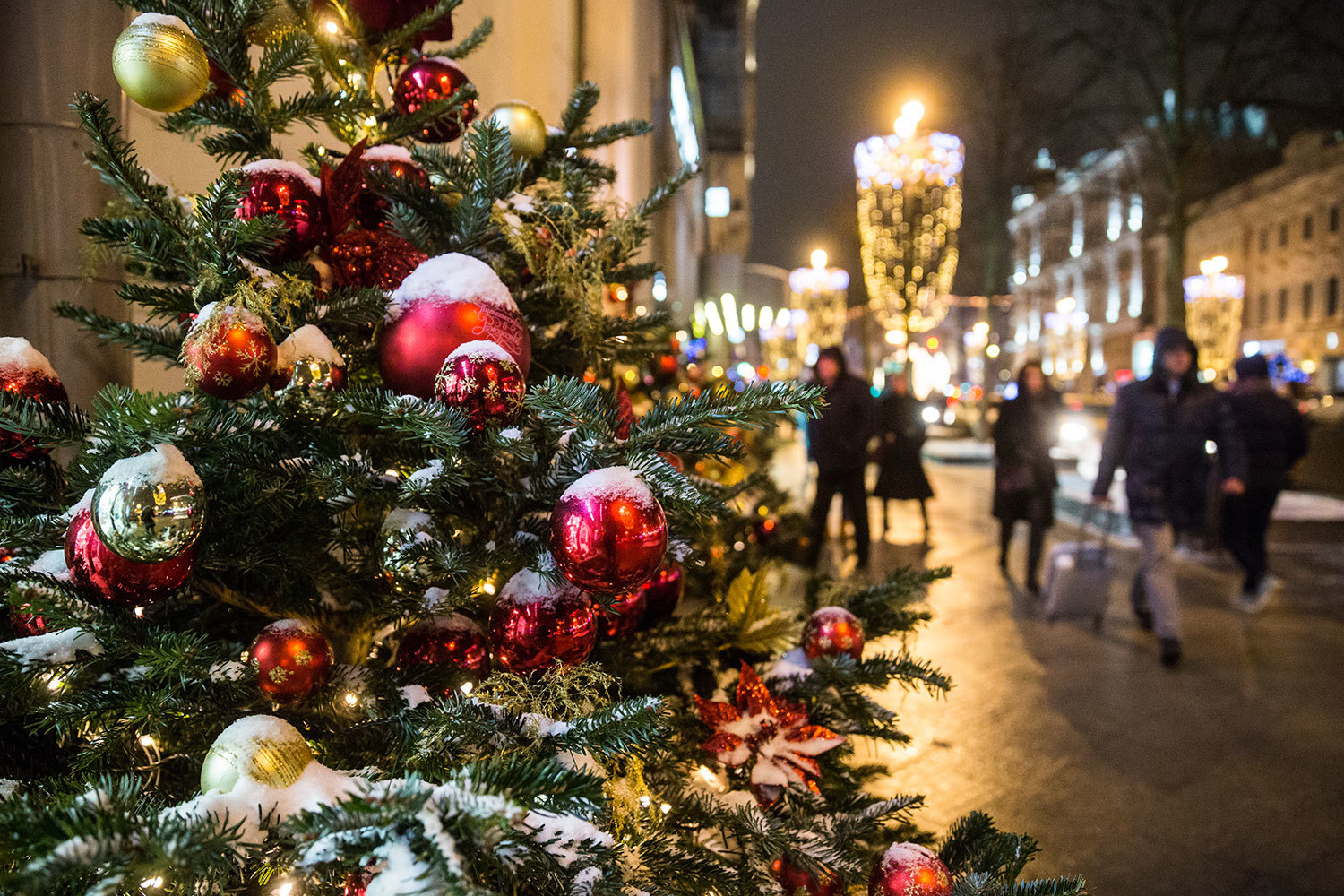 Вся Тверская будет закрыта в ночь с 29 на 30 декабря 2017 г. для монтажных работ, переулки и соседние улицы будут открыты