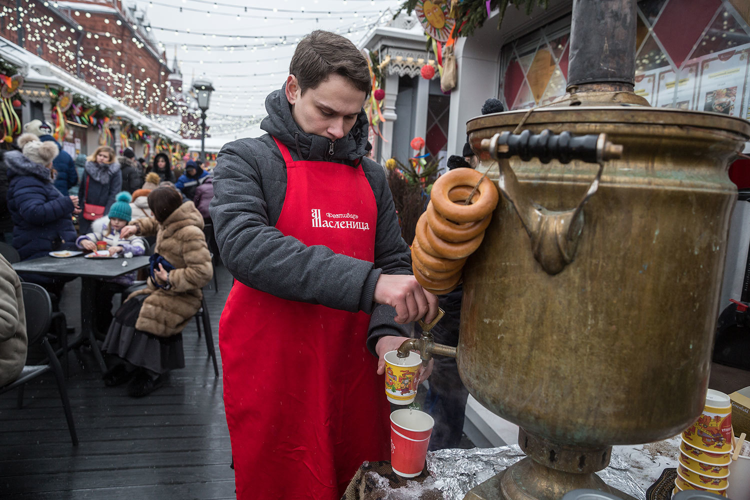 Павильоны «Московской Масленицы» на площади Революции