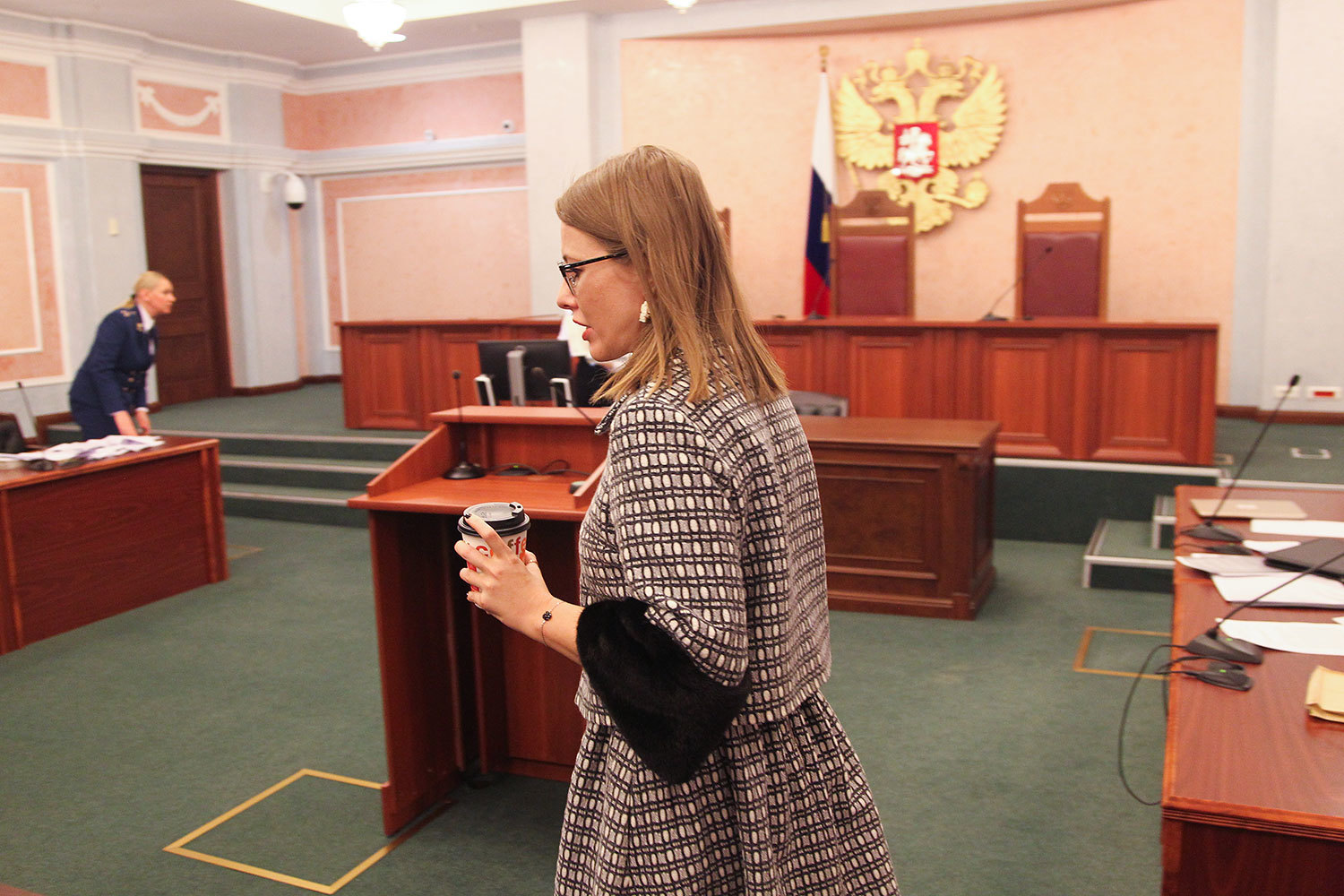 Ксения Собчак в Верховном суде во время рассмотрения апелляционной жалобы