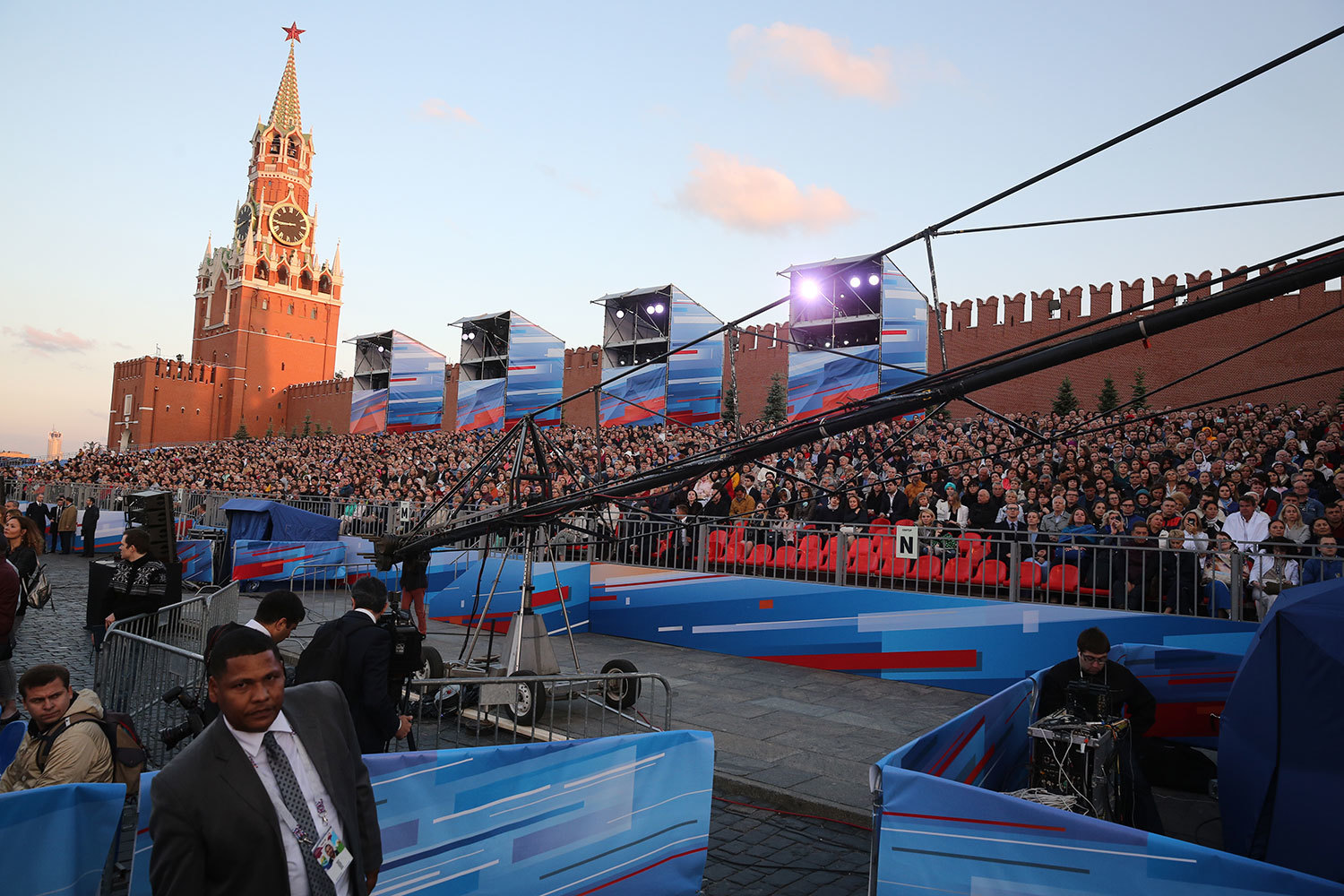 Концерт проходил на Красной площади