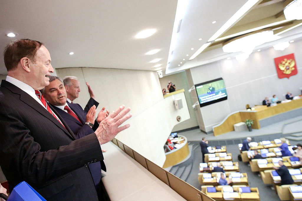 Председатель Государственной думы Вячеслав Володин и Председатель комитета конгресса США по ассигнованиям Ричард Шелби