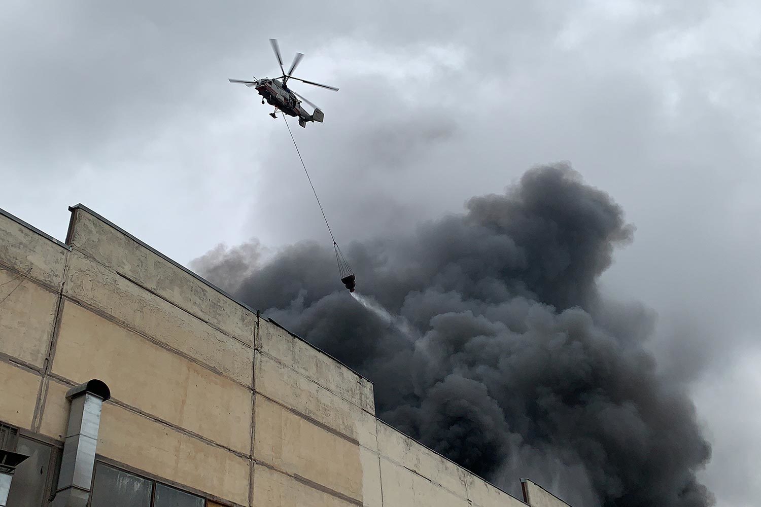 В Москве на Варшавском шоссе произошел крупный пожар - Ведомости