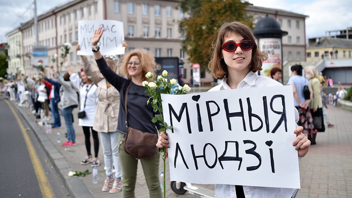 Протесты против объявленных итогов выборов президента в Белоруссии не прекращаются