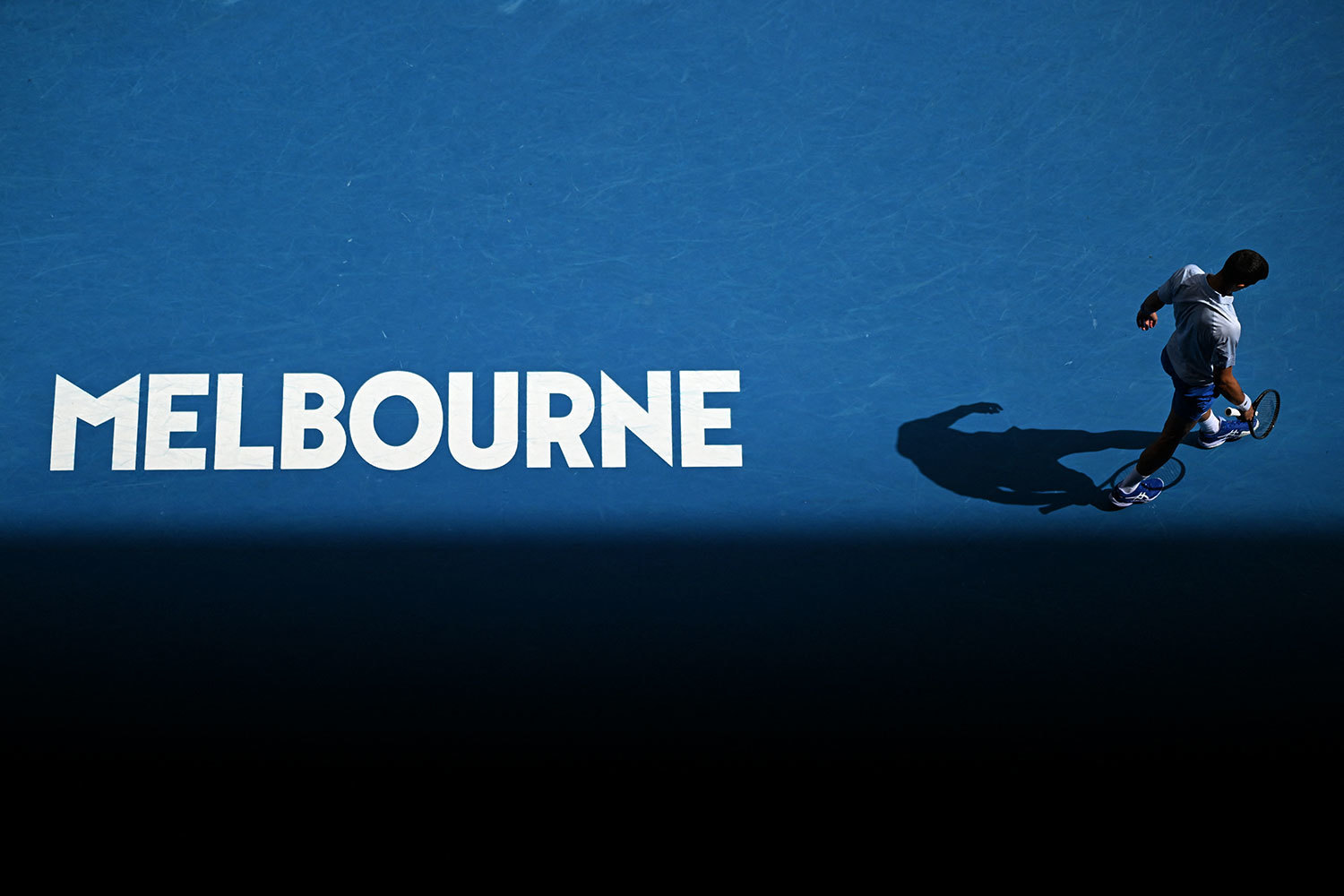  26 января 2024 г. Новак Джокович на чемпионате Australian Open, Мельбурн, Австралия. 