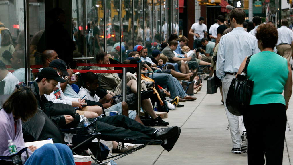 Стив Джобс на презентации первого IPAD 27 января 2010 г.