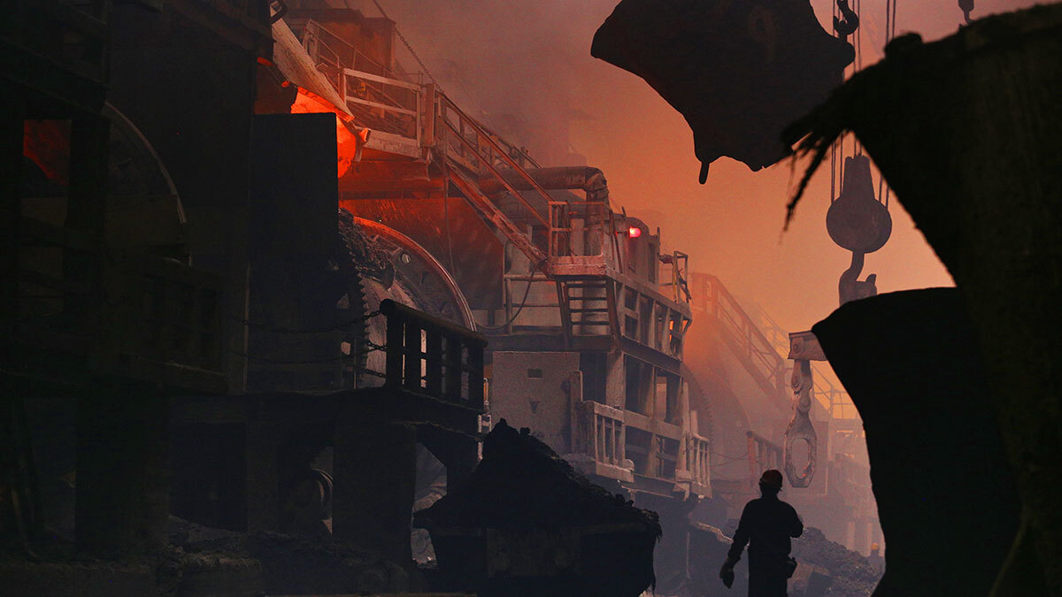 В зоне снижения находятся секторы, зависящие от внешнего спроса, в частности промышленное производство