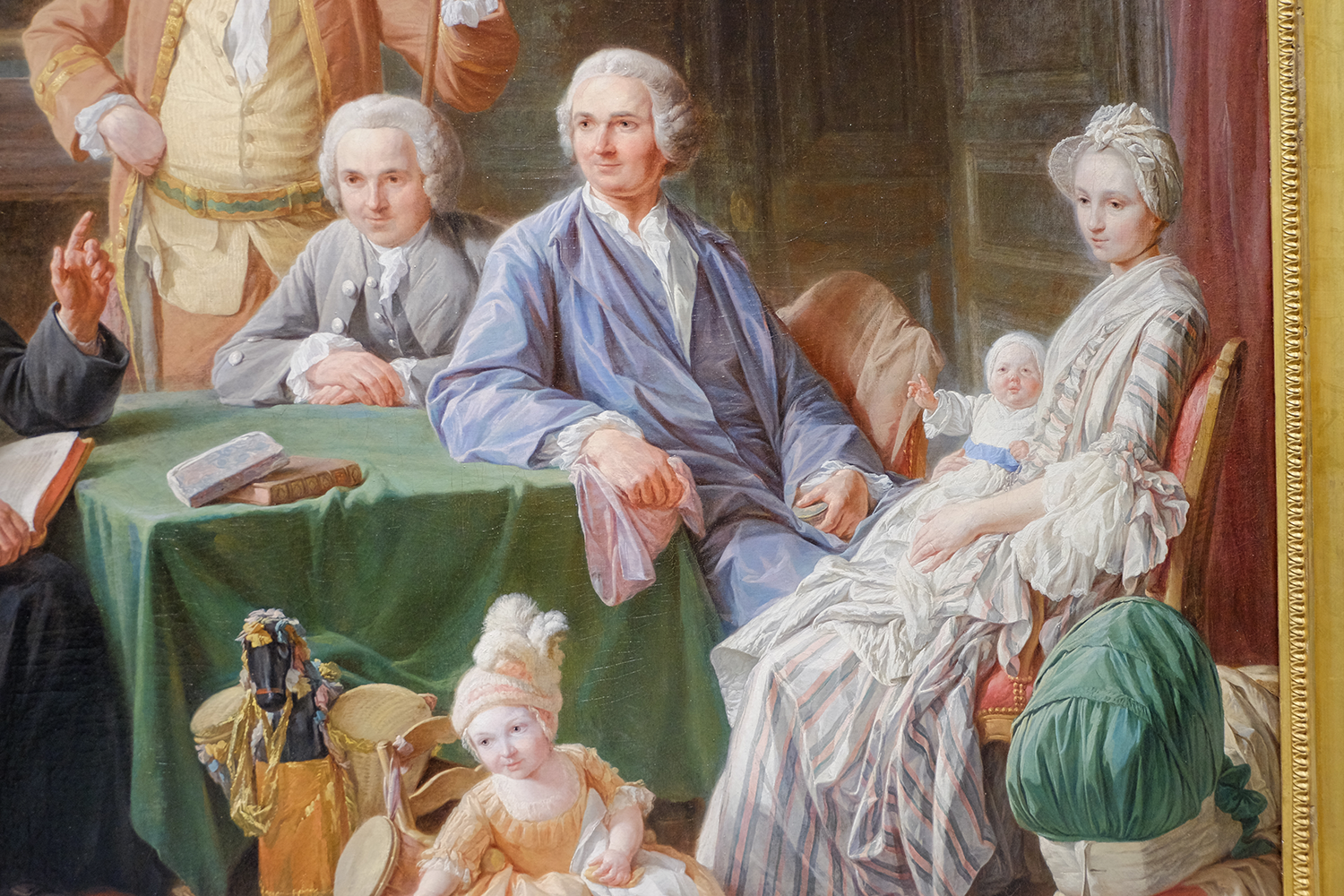 Портрет семьи Леруа, слушающей чтение Библии (1766), Никола Бернар Леписье