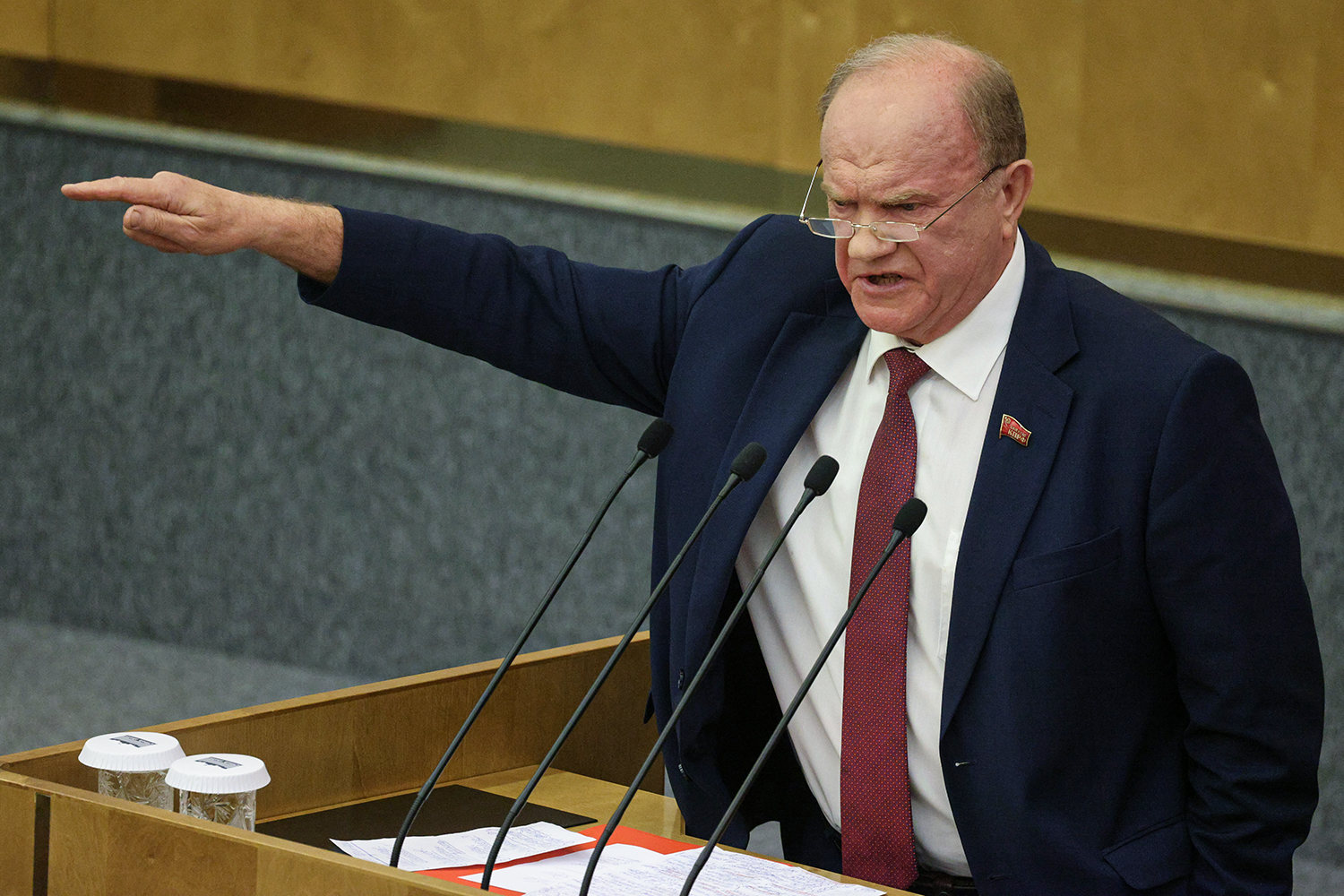 Лидер КПРФ Геннадий Зюганов.