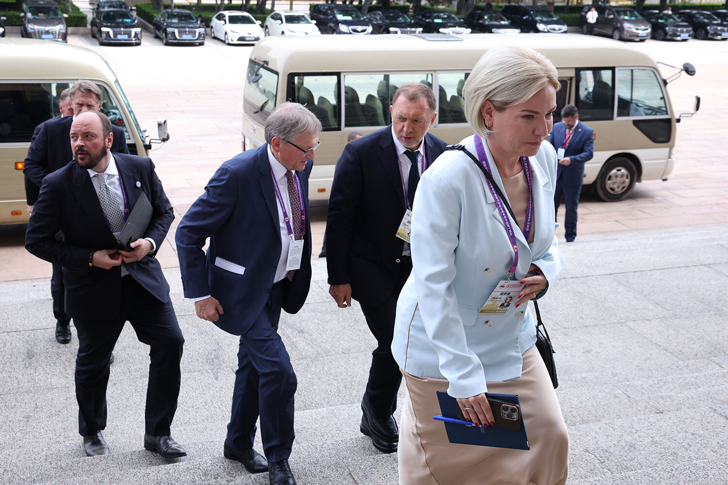 Уполномоченный при президенте России по защите прав предпринимателей Борис Титов, бизнесмен Олег Дерипаска&nbsp;и&nbsp;министр культуры Ольга Любимова.