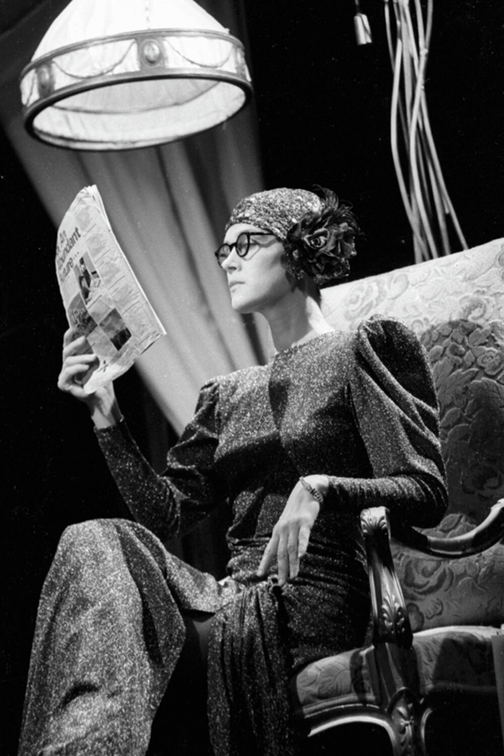 С 1976 г. Алферова играла в Театре им. Ленинского комсомола («Ленком»). Поначалу ей доставались роли в массовке и небольших эпизодах: режиссер Марк Захаров считал, что актрисе не хватает опыта. Тем не менее она появилась в спектаклях «Юнона и Авось», «В списках не значился», «Сержант, мой выстрел первый» и других. Отношения с художественным руководителем театра не сложились с самого начала. «Помню, спрашивает: "Вы что, считаете, что вы звезда?” А у меня на тот момент уже “Хождение по мукам”, "Три мушкетера"… Но я и сейчас себя не считаю звездой. А тогда максимум, что нужно, – накормить, напоить. Но он вот советовал вести себя скромнее», – рассказывала в интервью Ирина Алферова.