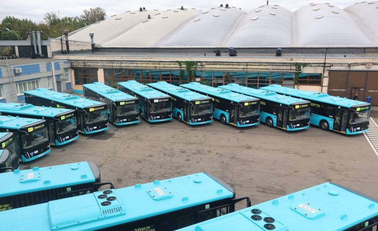 По итогам 2025 г. Петербургу поставили 293 автобуса большого класса, 90 автобусов особо большого класса и 66 электробусов