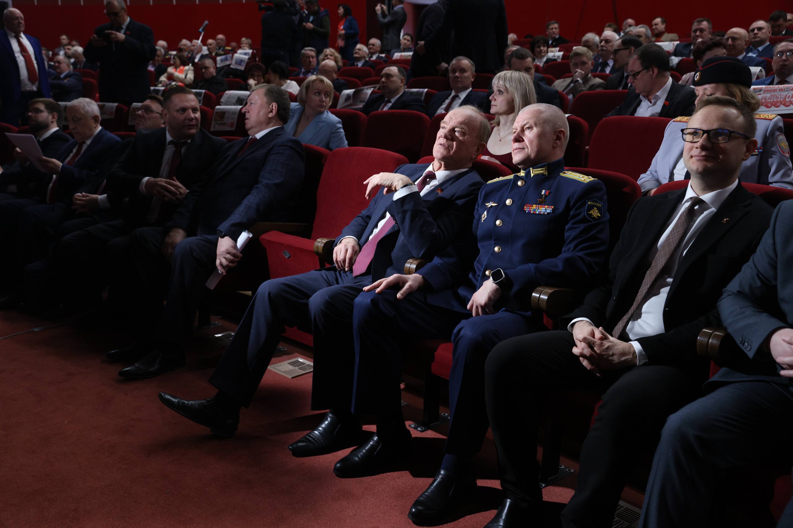 25 апреля 2026 г. Лидер КПРФ Геннадий Зюганов на пленуме ЦК партии.