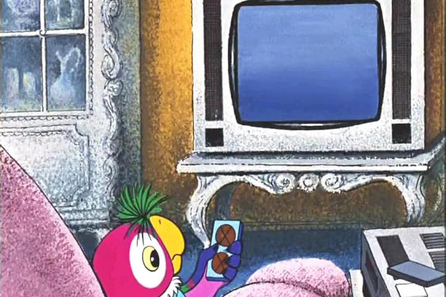 В 1978 г. на экраны вышел первый мультфильм из серии про «Простоквашино». В 1984 г. Валентин Караваев выпустил первые злоключения Кеши из франшизы «Возвращение блудного попугая» (кадр на фото), а Леонид Шварцман и Майя Мирошкина – сериал о многодетной семье приматов «Осторожно, обезьянки!».