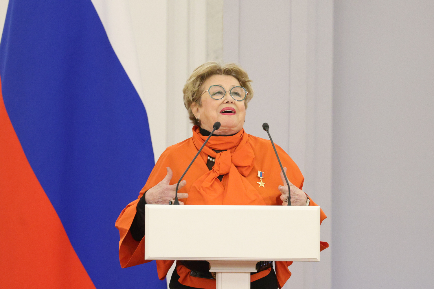 Награжденная медалью «Герой Труда» актриса московского театра «Современник» Марина Неелова.