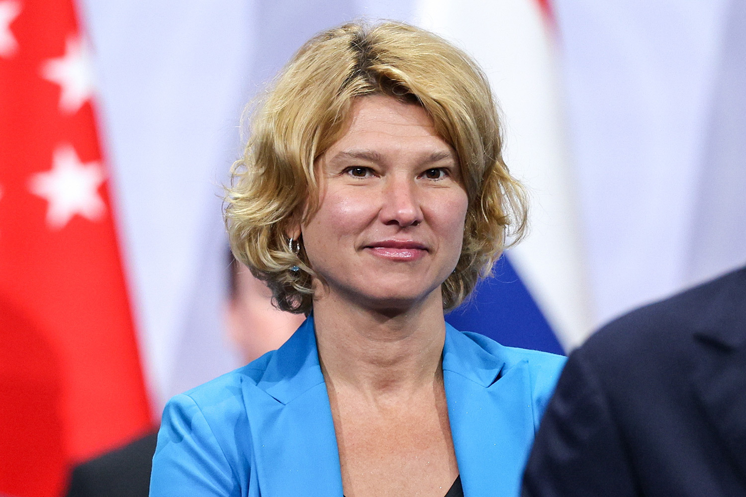 Министр сельского хозяйства РФ Оксана Лут перед началом пленарного заседания в Казани.