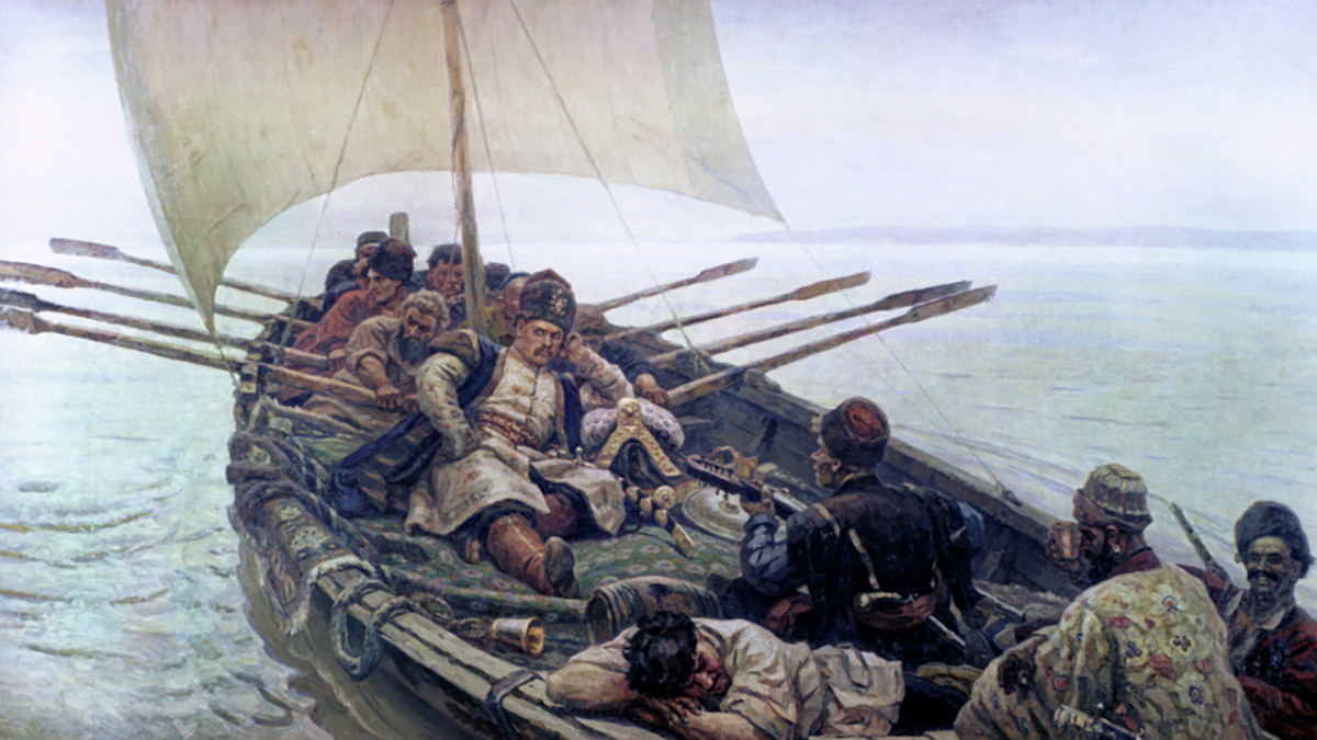 Кадр из фильма «Степан Разин» (1939).