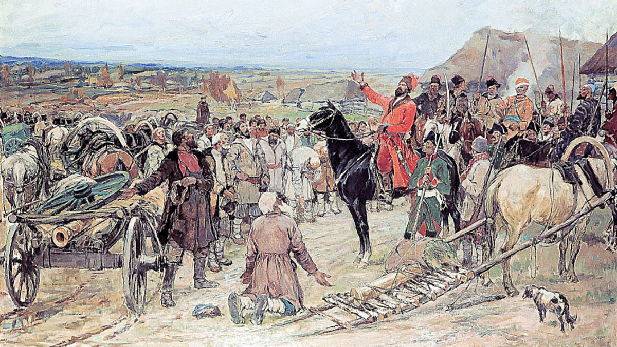 Кадр из фильма «Степан Разин» (1939).